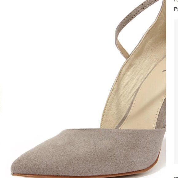 Mia Mona Grey Suede D'Orsay Heels 7.5 - Picture 5 of 13
